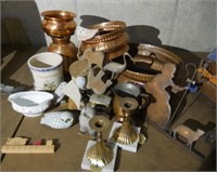 Copper pans & decorative items