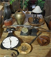 Lamp, clock & decorative items