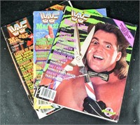 (3) WWF 1990 WRESTLING MAGAZINES