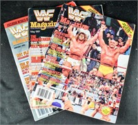 (3) WWF 1991 WRESTLING MAGAZINES