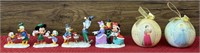Mickey Mouse Christmas figurines and Snow White