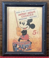 Antique Mickey Mouse advertisement