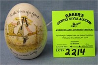 Vintage Holly Hobby decorative egg