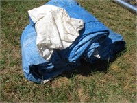 3 tarps - each covers 8 4x5 round bales