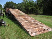 31' roller top tilt bed trailer w/hydraulic  winch