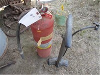 Fire extinquisher, hand air pump