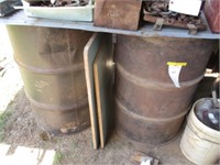 Three 55-gallon barrels