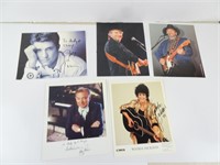 Assorted 8x10 Musician Photos - Some Autographed