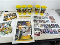 Assorted NFL Football Cards and Green Bay Packers