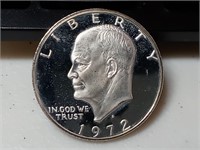 OF) 1972 S silver proof Ike dollar