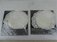 Two Packs - 64 Total - Round Doilies