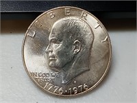 OF) 1976 s UNC silver Ike dollar