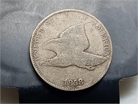 OF) 1858 flying eagle cent