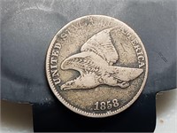 OF) 1858 flying eagle cent