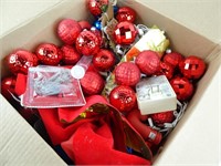Large Box of Christmas Ornaments