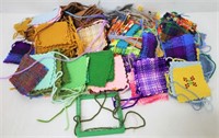 Square Knitting Loom w 4" Wool Plaid Blocks