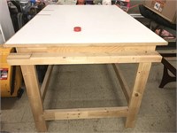 Handmade Wooden Table - approx. 39” x 57” x 34”