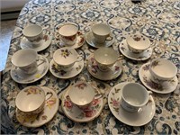 Teacups and Saucers - 11 Sets