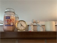 Candles, Clock, Kissing Figurine (Living Room)
