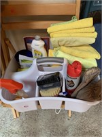 Cleaning Supplies with Carrier (hallway)