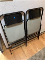 Two Folding Chairs - Black (hallway)