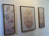 3 Flower Paintings (hallway)