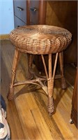 Wicker Vanity stool chair -heavy duty like rattan