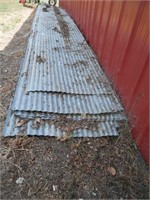 Tin Sheets, approx 184" long, lot of approx 12