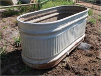 Galvanized Water Tank, approx 56" x 24" x 24" tall
