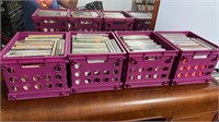 4 pink CD Crates full of CD’s -Garth Brooks, Toby