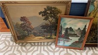 Lot of 3 paintings/prints