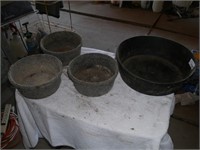 Feed / Utility Pans - Lot of 4