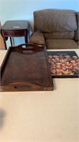 Hummel Album and a wood tray