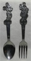 Mickey & Minnie Mouse Child Spoon & Fork Set