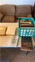 Crate of bible and books