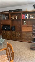 Solid wood entertainment cabinet content not