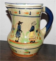 1930-40's Japan Quimper Style Pitcher with Lid