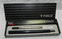 Vtg Parker Vector Advertising Pen, Orig Box