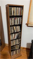 46” tall cd stand full of CD’s