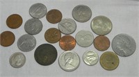 Lot of Various Foreign Coins, Various Dates
