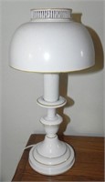Mid Century White Enamel Desk Lamp