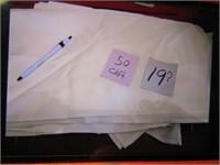 50 ivory cloth napkins