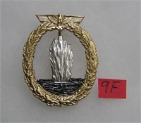 German mine sweeper war badge WWII style