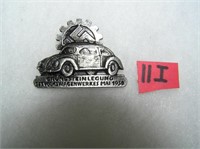 German volkswagon factory workers badge WWII style