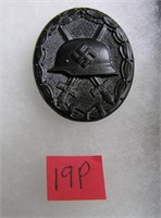 German wound badge black color WWII style