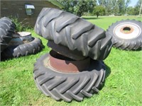 18.4-34 & 15-34 Tires on Band Duals,Rings, Clamps