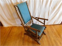 Antique platform rocker chair