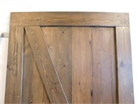 Newer wooden barn door