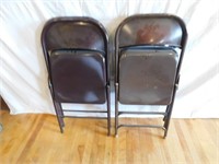 Four more metal folding banquet chairs