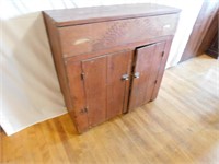 Antique primitive kitchen cabinet